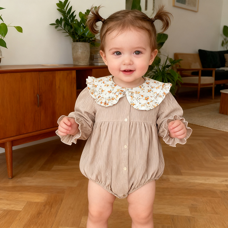 Spring Vintage Newborn Infant  - огляд і ціна Newborn Baby Girl Romper Floral