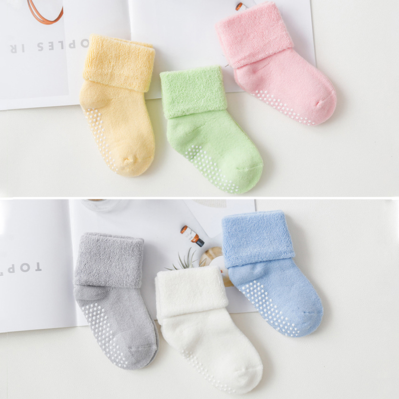 6 Pairs Thickened Fleece Child - огляд і ціна Unisex Baby Socks Non Slip