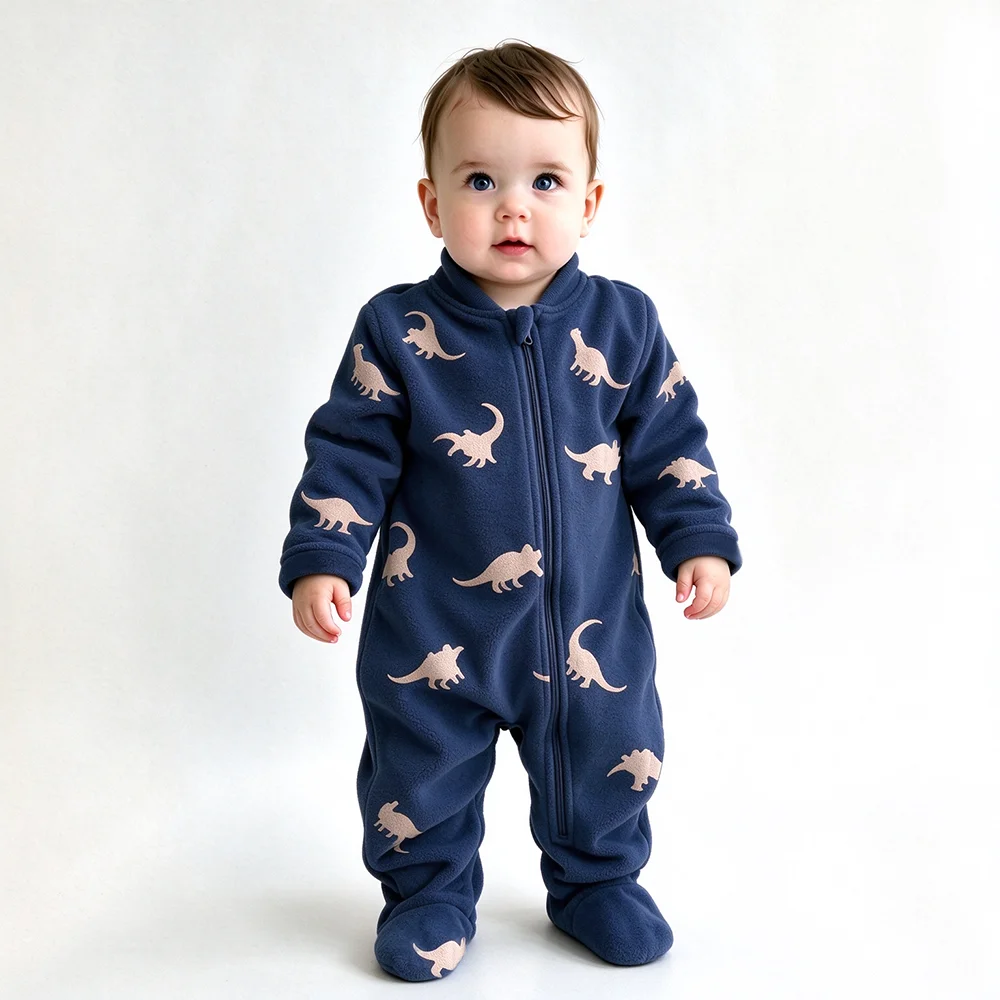 Soft Warm Baby Fleece Onesie C - огляд і ціна Cotton Baby Onesies Zipper