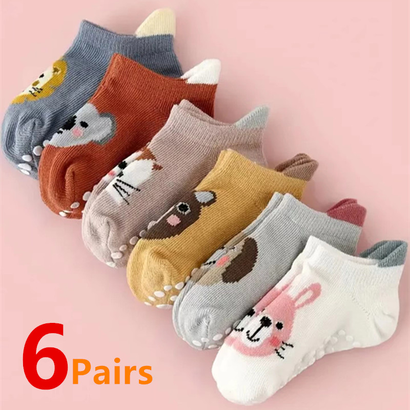 6Pairs/Lot Newborn Baby Socks  - огляд і ціна Unisex Baby Socks Non Slip