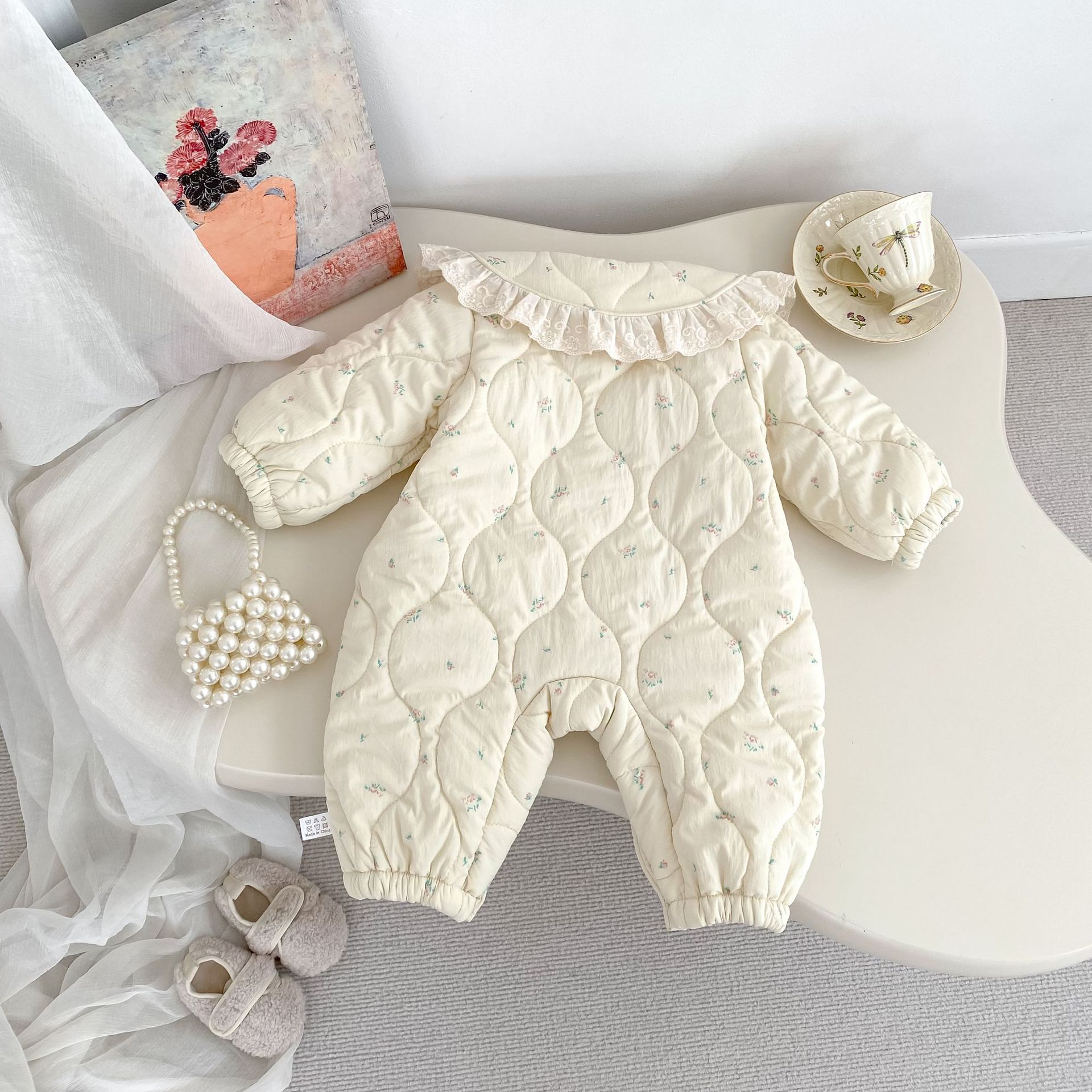2025 Winter New Baby Girl Long - огляд і ціна Newborn Baby Girl Romper Floral