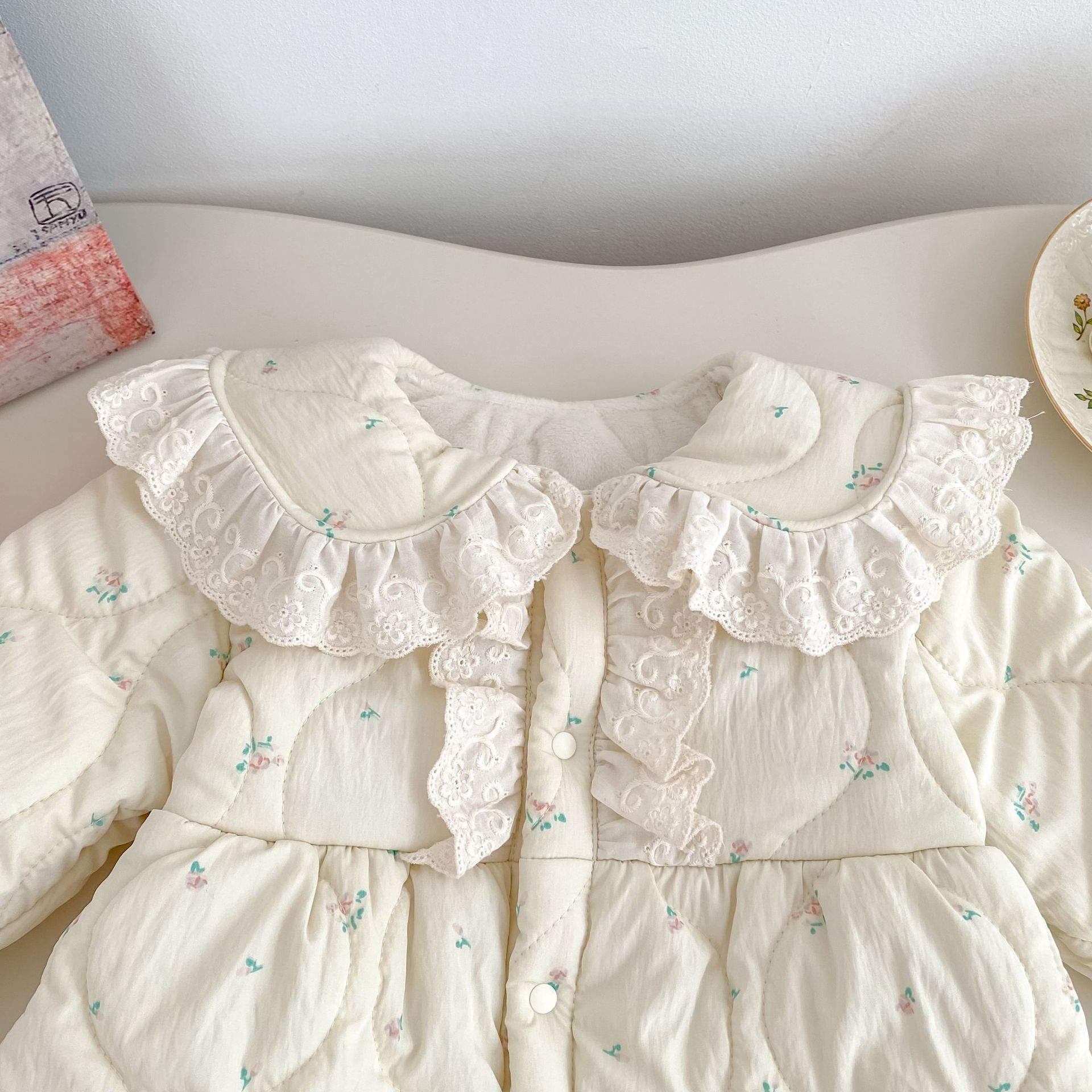 2025 Winter New Baby Girl Long - огляд і ціна Newborn Baby Girl Romper Floral
