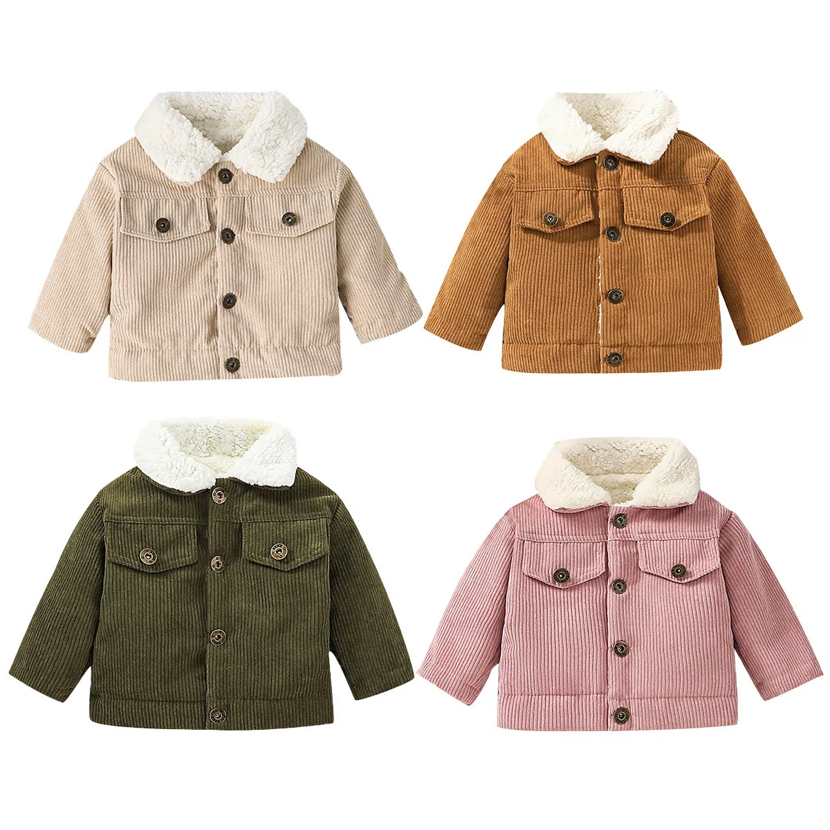 Baby Corduroy Fleece Lined Jac - огляд і ціна Toddler Boy Winter Fleece Jacket