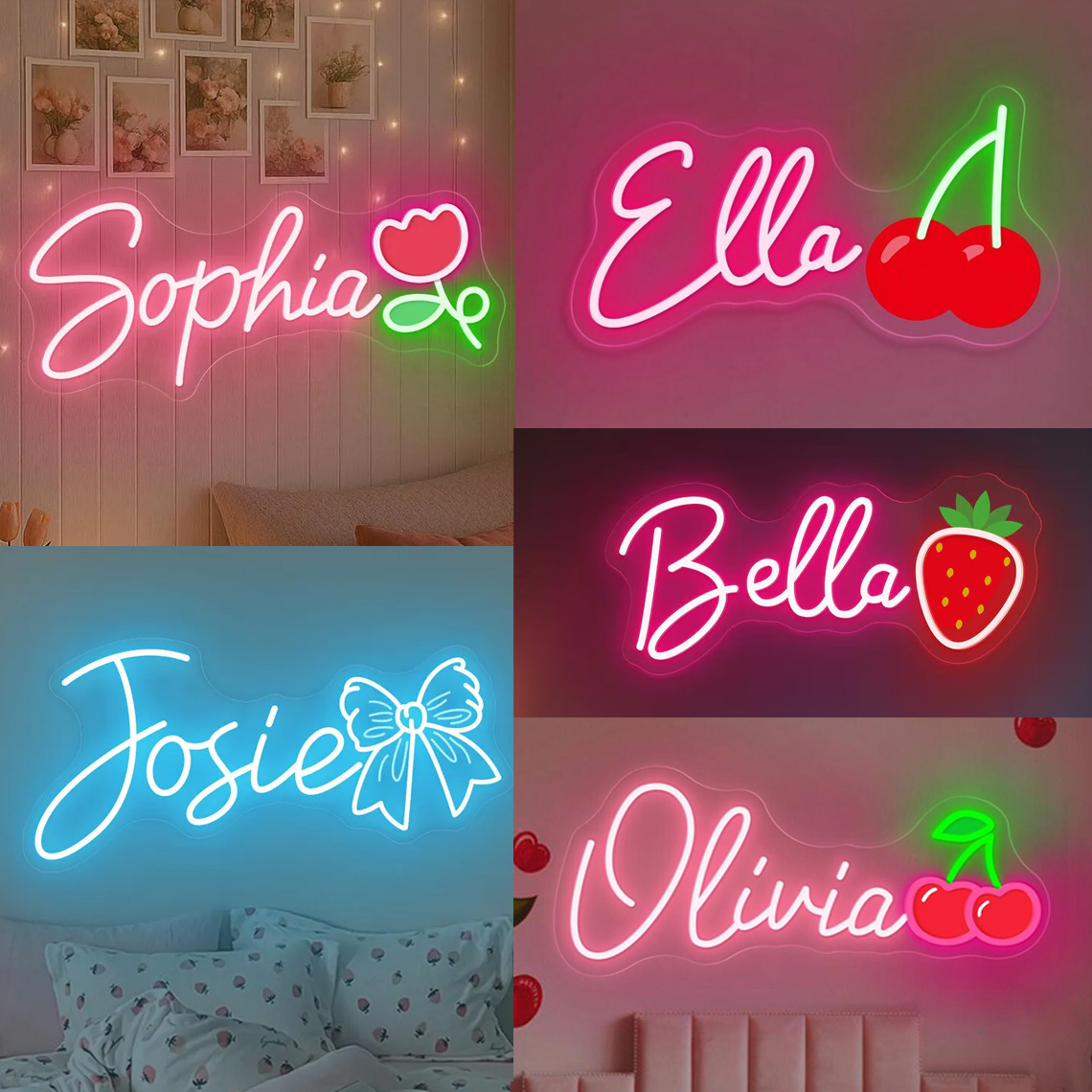 Custom Name Neon Sign,Cute Che - огляд і ціна Nursery