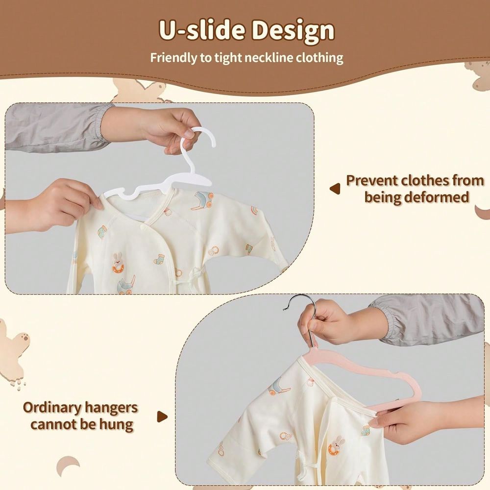 70 100 Pack Kids Hangers Plast - огляд і ціна Baby Clothes