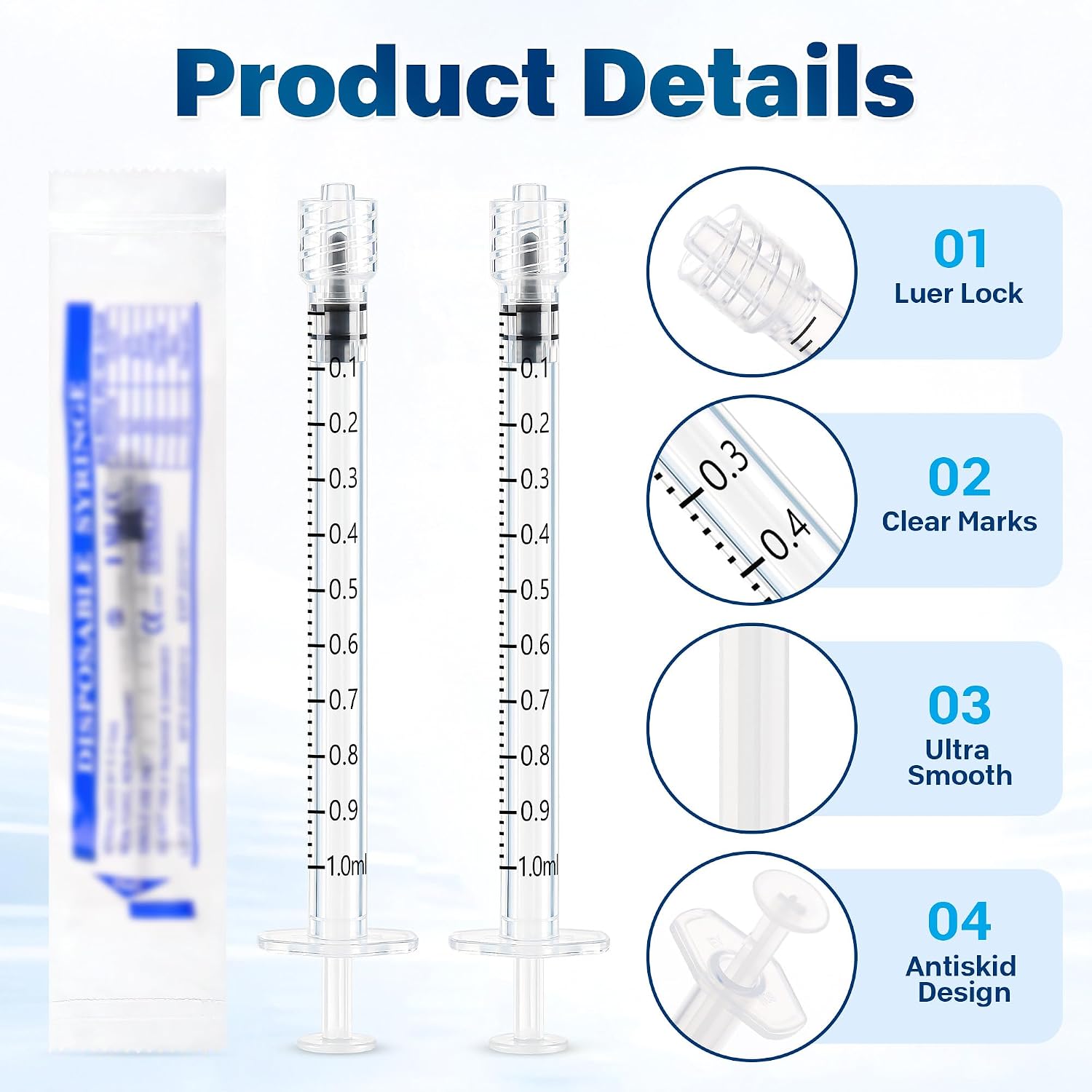 1ml Needle-Free Luer Syringe I - огляд і ціна Feeding